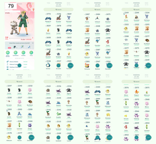 Pokémon acc lvl 57 - go,