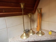 3 SMALL VINTAGE BRASS BRASS