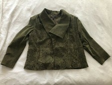 Giacca scamosciata verde