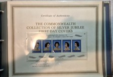 francobolli The Commonwealth of silver jubilee first day covers Queen Elisabeth 