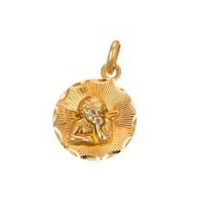 CIONDOLO ORO GIALLO ANGIOLETTO