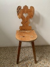 Sedia tirolese o alpina in cirmolo 1700/1800