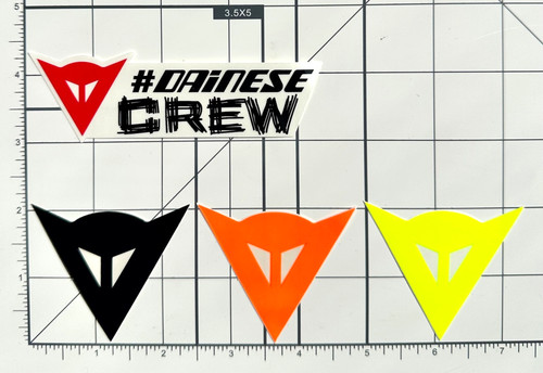 Dainese lotto 4 adesivi - dainese,
