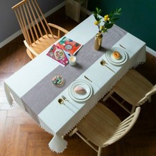 Cotton Linen Tablecloth