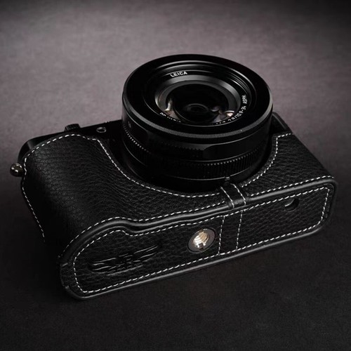 Borsa fotocamera vera - , pelle