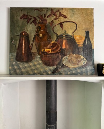 Grande dipinto olio natura - olio,