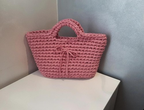 Borsa uncinetto fatta mano - uncinetto, a