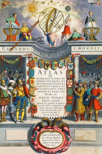 Vecchio poster mappa - del, mondo