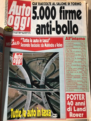 Rivista auto oggi 1988 - rivista,