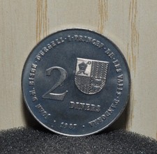 Moneta Andorra 2 Diners Dinari 1987 Olimpiadi Barcellona Albertville 1992