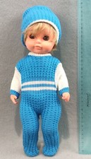 VINTAGE BAMBOLA BIONDA VESTITO