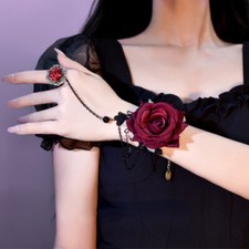 Women Pink Wrist Lace Chain