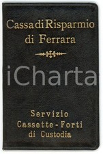1919 CASSA DI RISPARMIO DI FERRARA Libretto servizio cassette forti di custodia