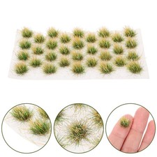 1 Set Cluster di erba in miniatura Campo Ciuffi di erba statica Gruppi