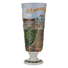 Bicchiere birra Erdinger Weissbräu 0,5l coppa argilla edizione da collezione Sanssouci 1992