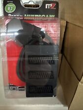 Multi scart 3 uscite MULTIPRESA 3 MULTISCART SDOPPIATORE per TV DVD DECODER PRES