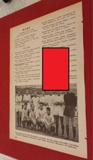 BARI SQUADRA foglio/pagina tratto da almanacco calcio Rizzoli 1958