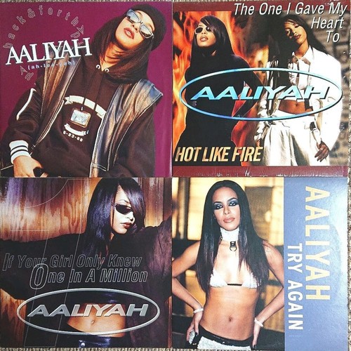 Aaliyah single vinyls set - 4,