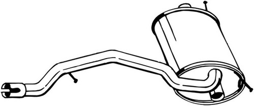 163 silenziatore posteriore - 163, cv