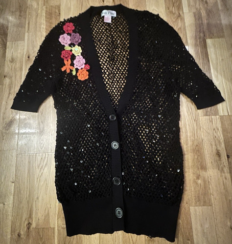 Cardigan maglione paillettes