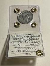 MONETA REGNO D’ITALIA 1 LIRA QUADRIGA 1915 NC  BB-SPL PERIZIATA GRIMOLDI