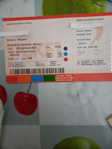 Biglietto brescia modena - biglietto,
