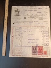 Fattura storica Busto Arsizio, tessitura de Bernardi  - AF3