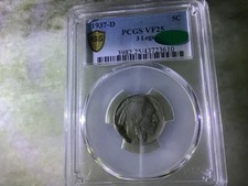1937-D 3 Legged Buffalo Nickel