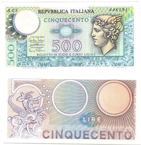 Italia rep 500 lire - rep.,