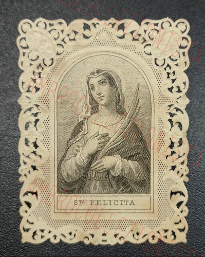 Santino antico con pizzo - santino,