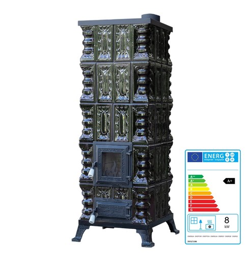 Stufa ceramica con forno - ceramica,