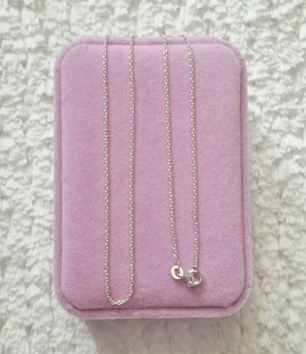 Collana catena cavo - , argento