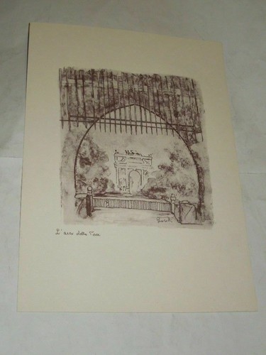 Stampa milano arco della - di,