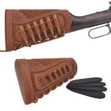 Buttstock fucile in pelle con