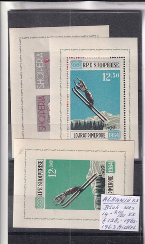 Albania 1962 mnh - albania, blocco