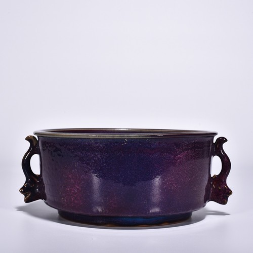 Antico bruciatore vetro viola
