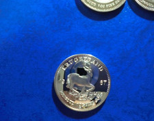 Sud Africa. moneta placcata d'oro  del 1967