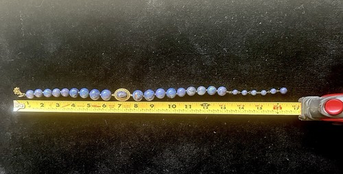 Collana perle blu firmata - collana, di