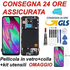 DISPLAY LCD INCELL TOUCH SCREEN FRAME SAMSUNG A40 SM-A405F/FN/DS NERO