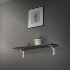 2x Mensole in alluminio bianco