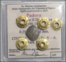 Padova Francesco II Da Carrara Denaro Monete antiche italiane medievali