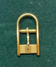 FIBBIA ZENITH TONDA ACCIAIO LAMINATO ORO GIALLO 8 MM