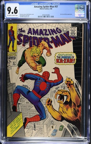 Amazing spider man cgc nm - #57, nm+