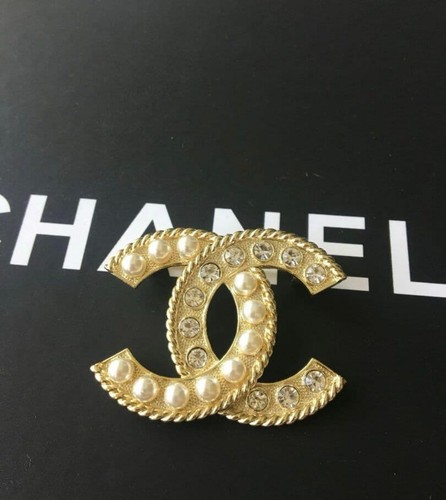 Spilla chanel champagne oro - spilla,