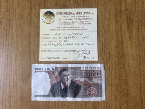 Banconota lire 20000 tiziano - 20000,