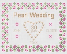 Punto croce matrimonio - punto,