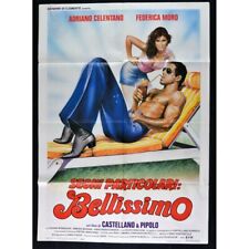 manifesto SEGNI PARTICOLARI BELLISSIMO adriano celentano federica moro A259