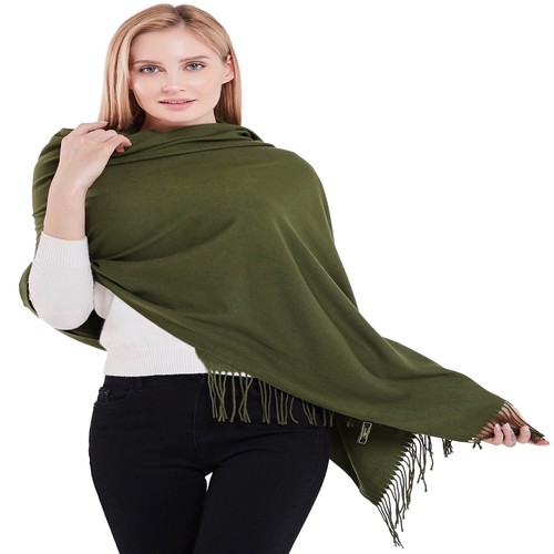 Stola scialle verde scuro