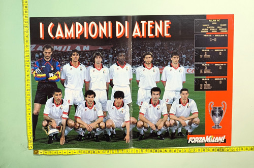 Poster milan barcellona 0 - poster, 4-0