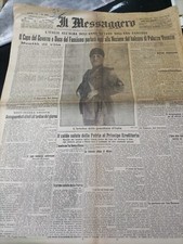 IL MESSAGGERO 1929 MUSSOLINI DUCE FASCISMO